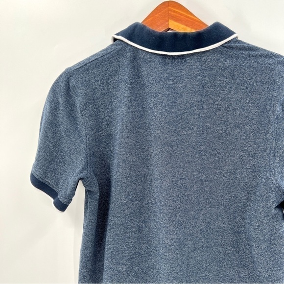 C&A PREMIUM Boy's Blue Two-Tone Short Sleeve Polo Top w/ Pocket Size 13-14Y - Picture 6 of 9